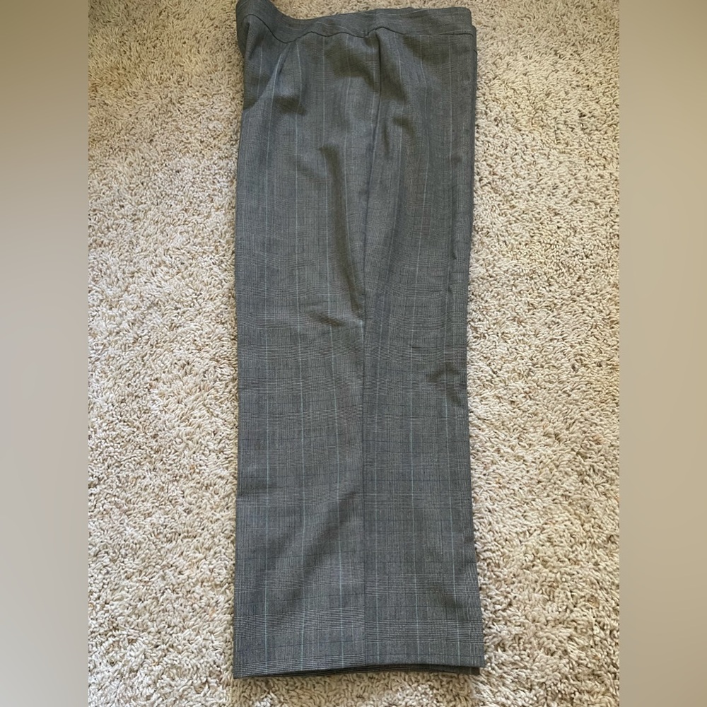 Herringbone Dress Straight Leg Pant Stretch 62% Poly/33% Rayon/ 5% Spandex
